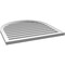 Ekena Millwork Round Top Surface Mount PVC Gable Vent: Functional, w/ 2"W x 1-1/2"P Brickmould Frame, 32"W x 32"H GVPRT32X3202SF - alternate 2